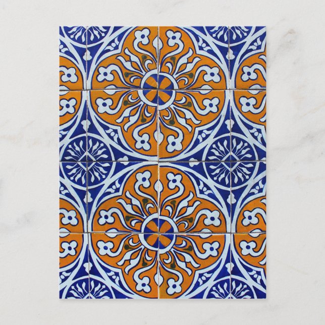 Azulejos, portugisiska Tiles Vykort (Framsida)