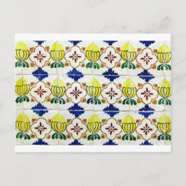 Azulejos, portugisiska Tiles Vykort