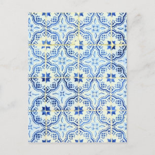 Azulejos, portugisiska Tiles Vykort