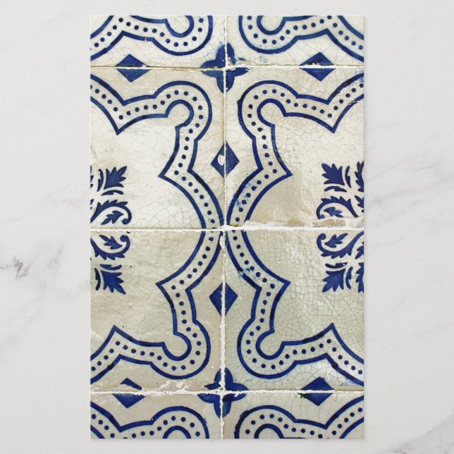 Azulejos, Portuguese Tiles Brevpapper (Framsida)