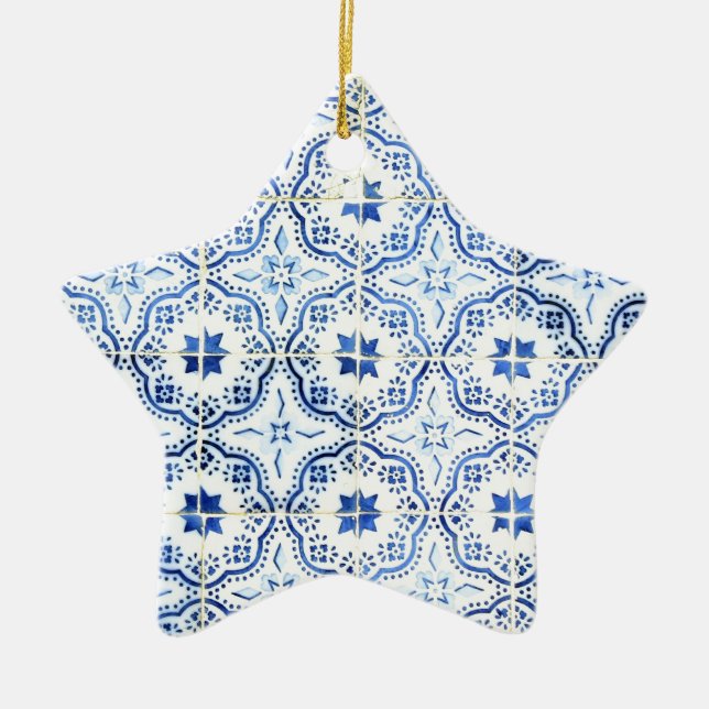 Azulejos, Portuguese Tiles Julgransprydnad Keramik (Framsidan)