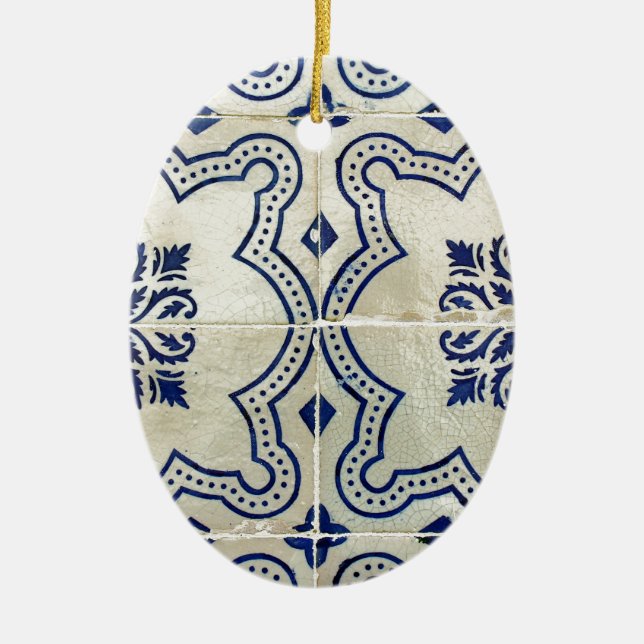 Azulejos, Portuguese Tiles Julgransprydnad Keramik (Framsidan)