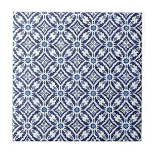 Azulejos Spanska Tile Talavera Blue Indigo Kakelplatta
