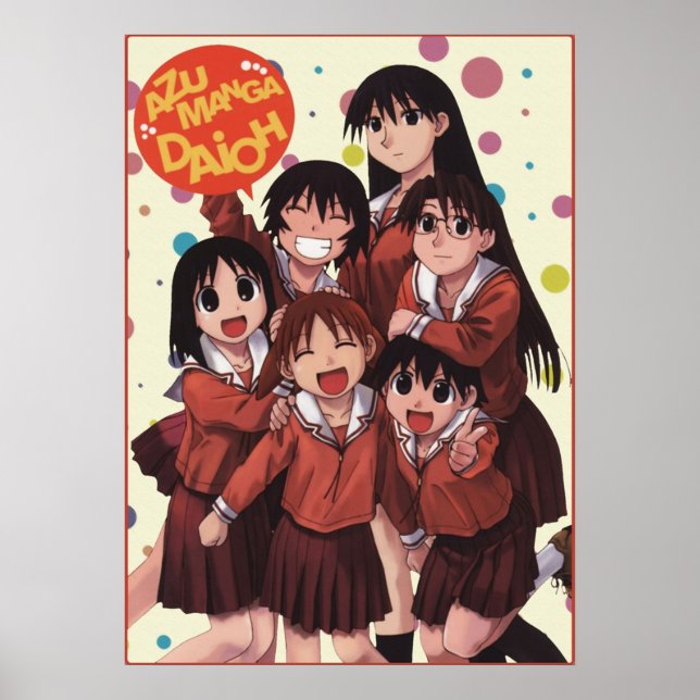 Azumanga Daioh Yonkoma Comedy Anime Manga Chiyo Poster (Framsidan)