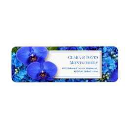 Azur Hortensia Hydrangea Botanisk Returadress Etikett