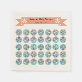 Azura Crest Baby Shower Paper Napkins Pappersservett
