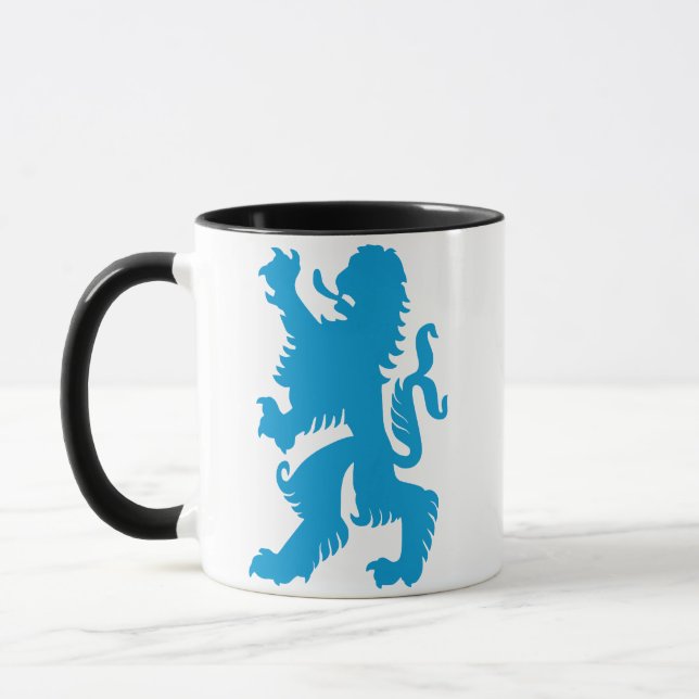 Azurblå bayersk lejon mugg (Vänster)
