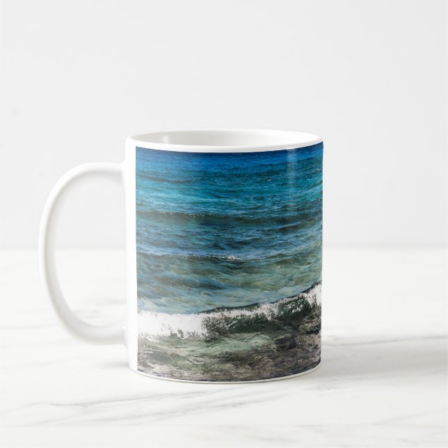 Azurblå Ocean  Kaffemugg (Vänster)