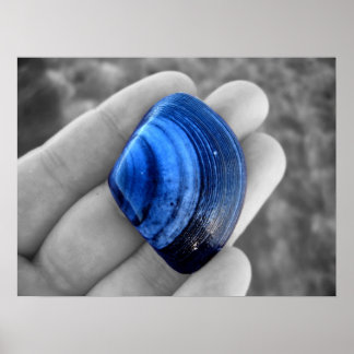 Azurblå Poster