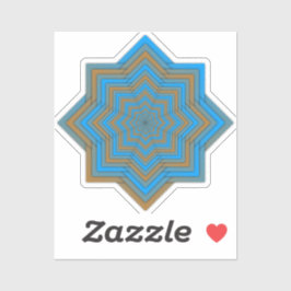 Azure and Ember Star Klistermärken