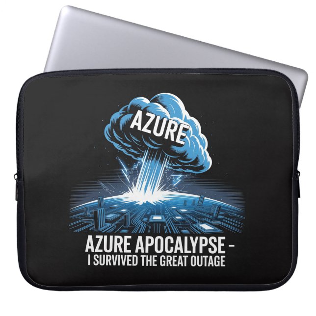Azure-apokalypsen – Jag överlevde det stora avbrot Laptop Fodral (Framsidan)