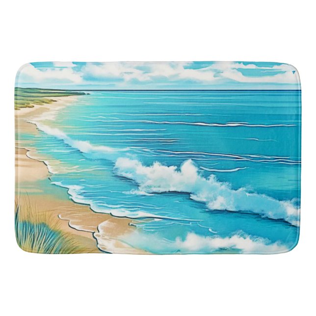 Azure Beach Lugn Design Badrumsmatta (Framsidan)