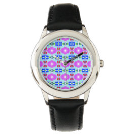 Azure Bloom Kaleidoscope Armbandsur
