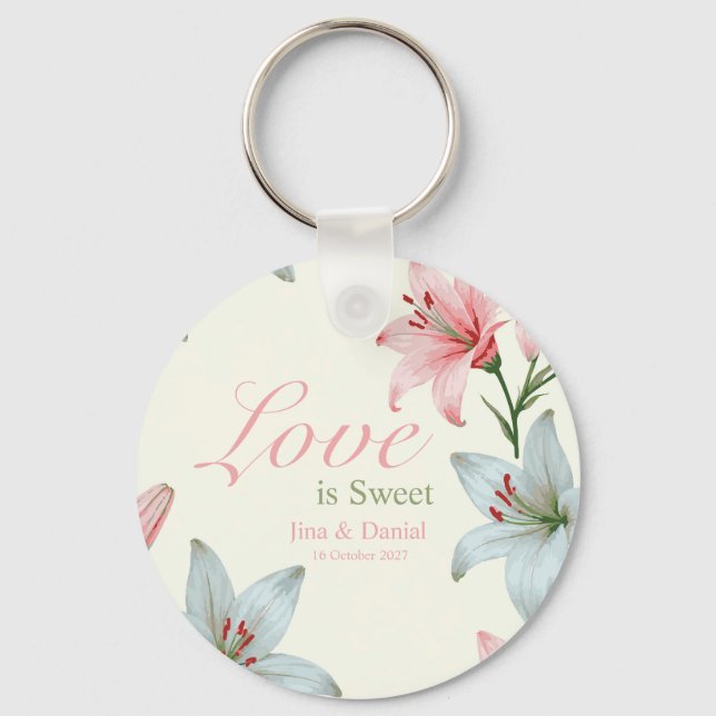 Azure Bloom Nyckelring (Framsida)