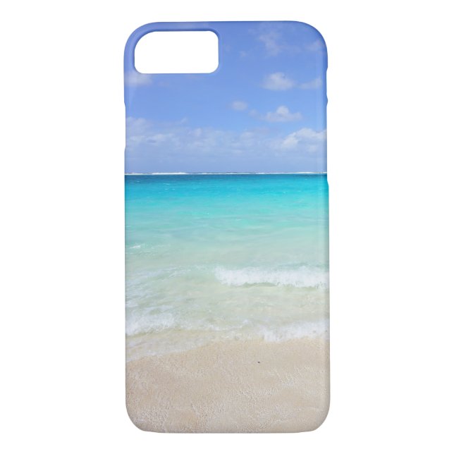 Azure Blue Caribbean Tropical Beach Case-Mate iPhone Skal (Baksida)