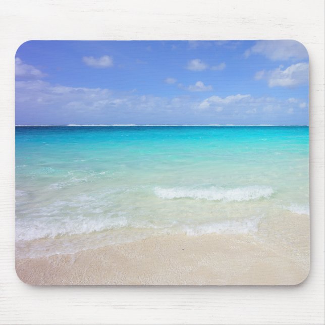 Azure Blue Caribbean Tropical Beach Musmatta (Framsidan)