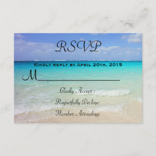 Azure Blue Caribbean Tropical Beach OSA Kort