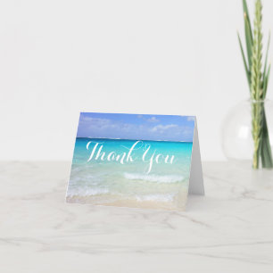 Azure Blue Caribbean Tropical Beach Tack Kort