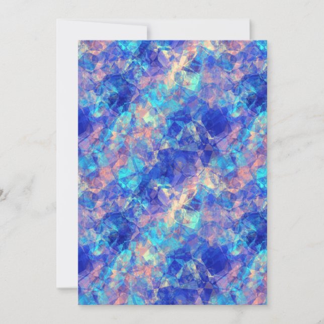 Azure Blue Crumpled Struktur (Framsida)