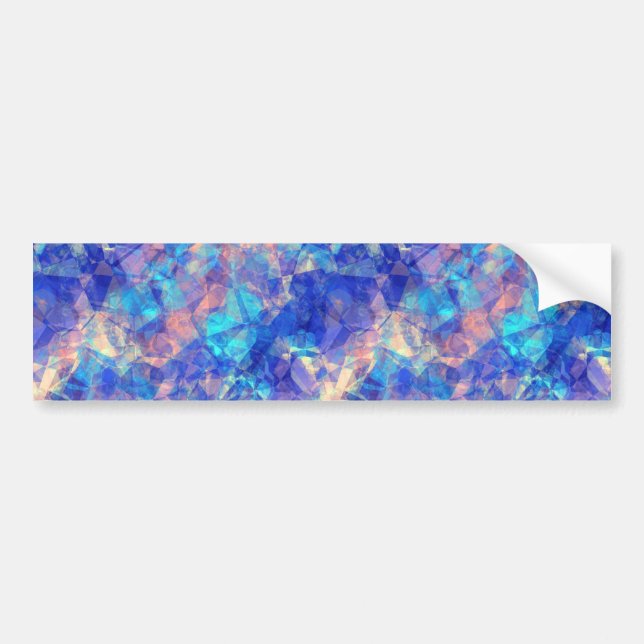 Azure Blue Crumpled Struktur Bildekal (Framsidan)