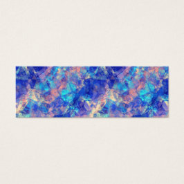 Azure Blue Crumpled Struktur Litet Visitkort