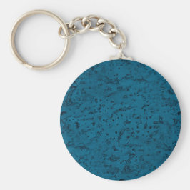 Azure Blue Kork look Wood Grain Nyckelring