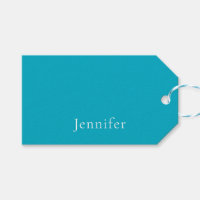 Azure Blue Trendig Modern Minimalist Namn