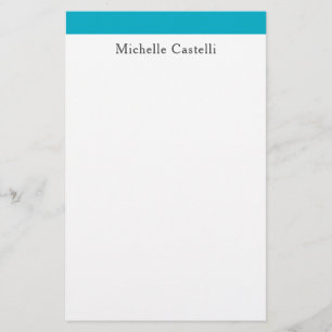 Azure Blue & White-Professionell - unik klassisk Brevpapper