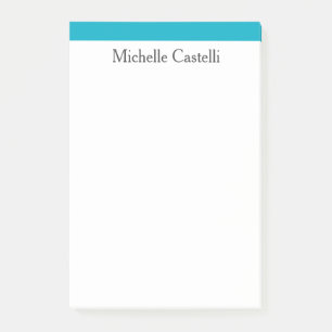 Azure Blue & White-Professionell - unik klassisk Post-it Block
