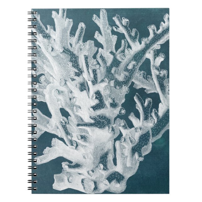 Azure Coral I Anteckningsbok Med Spiral (Framsidan)