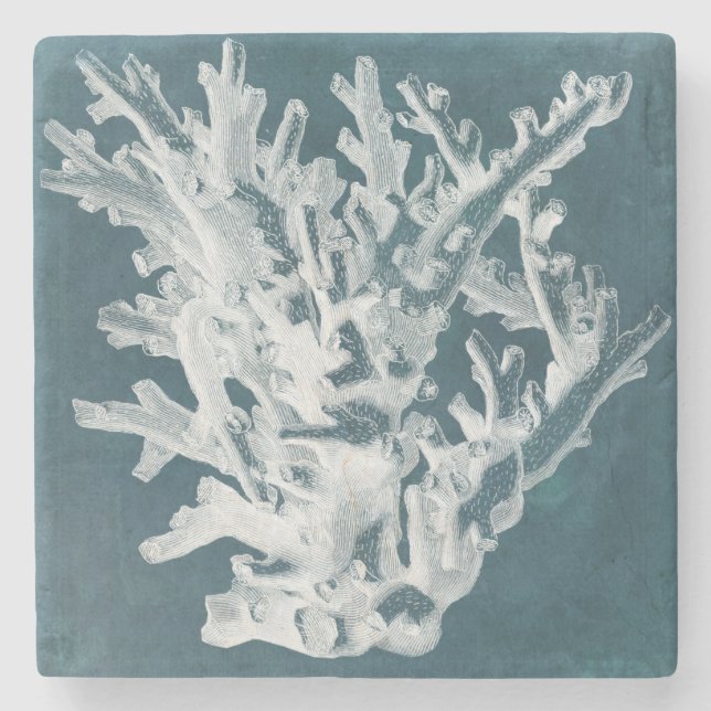 Azure Coral I Underlägg Sten (Framsidan)