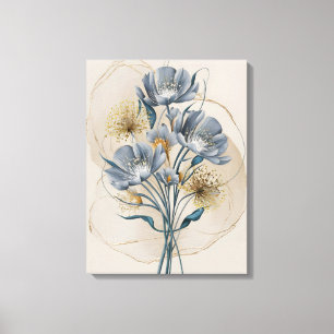 Azure Elegance Canvastryck