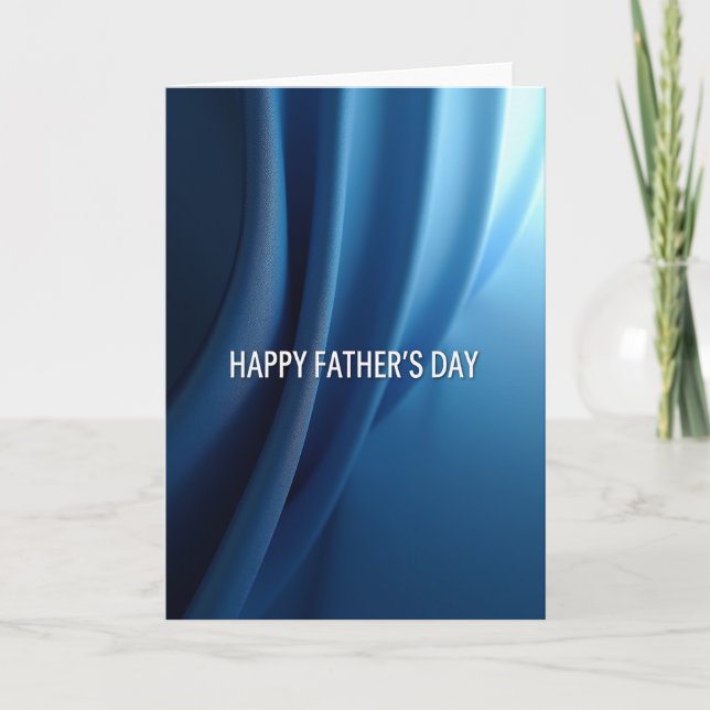 Azure Fathers Day Gardinkort Kort (Framsida)