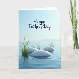 Azure Fathers Day Stenar Kort