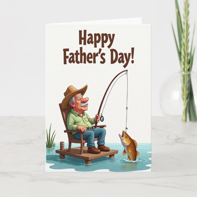 Azure Fathers Day Vatten Kort (Framsida)