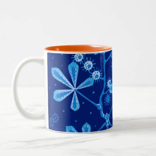 Azure Frost Flower Mugg (Vänster)