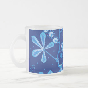 Azure Frost Flower Mugg