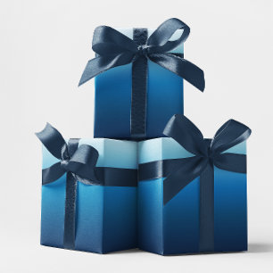 Azure Himlar till Ocean Blue Ombre Presentpapper