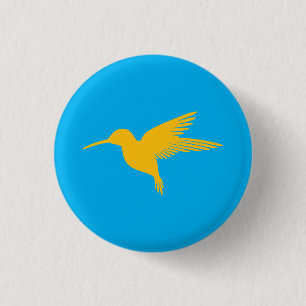 Azure Hummingbird Buttons - Himmel-Inspired Knapp