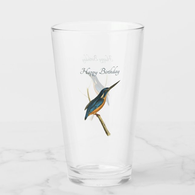 Azure Kingfisher Glaskopp (Baksida)