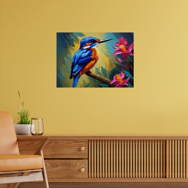 Azure Kingfisher Poster (Vardagsrum 2)