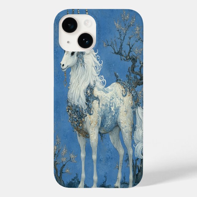 🦄 Azure Kirin iPhone-fodral (Baksida)