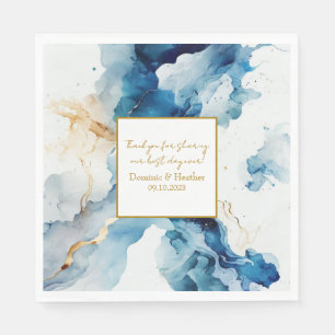 AZURE Marble Dreams Gala Spara datum i Glitter Pappersservett