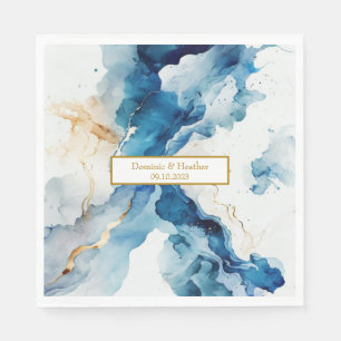 AZURE Marble Dreams Gala Spara datum i Glitter Pappersservett
