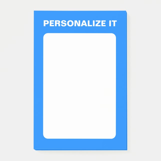 Azure Modern Personlig - mångsidig Post-it Block (Framsida)