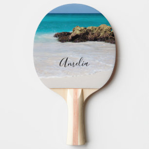 Azure Ocean Sandy Beach Photo Pingisracket