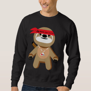 Azure Open Source Brady The Ninja Sloth Lång Ärmad Tröja