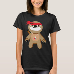 Azure Open Source Brady The Ninja Sloth T Shirt