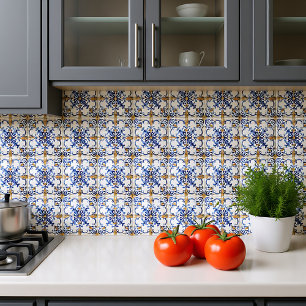 "Azure Opulence Mosaic Kakelplatta