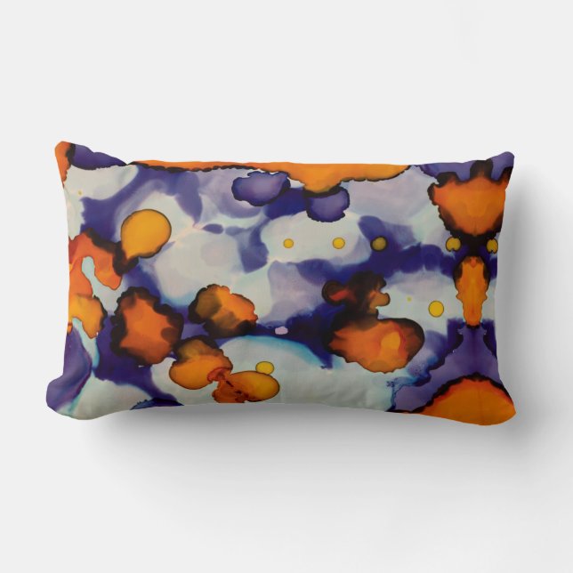 Azure Pumpkin Lumbarkudde (Framsida)